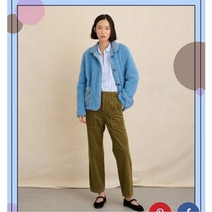 Blue Alex Mill Sherpa Jacket